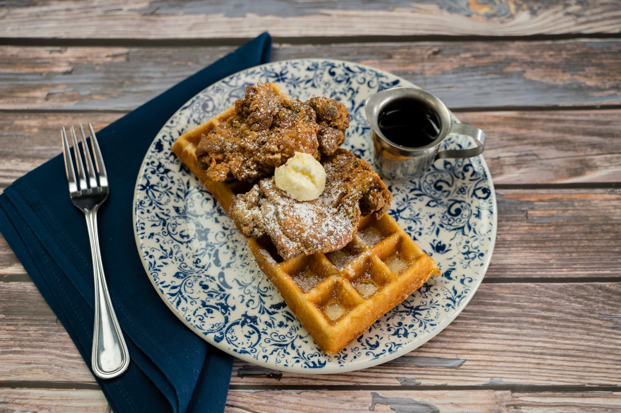 classic fried chicken and waffles