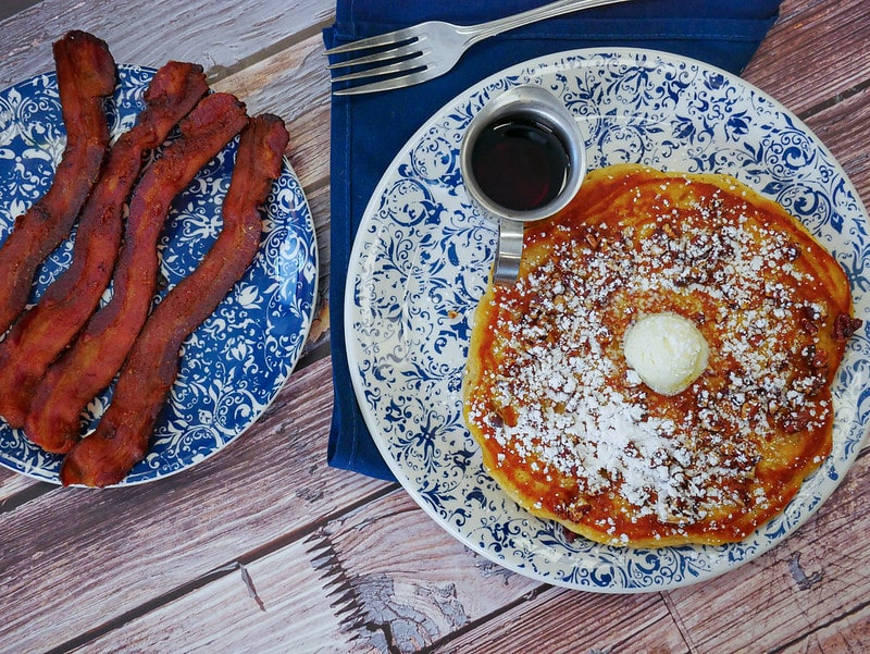 Sweet potato pancake platter