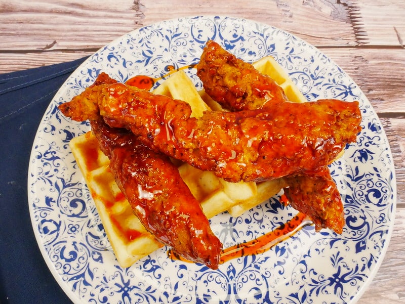 Sweet & Spicy Chicken and Waffles