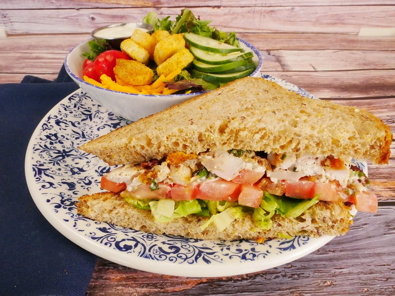 Honey Pecan Chicken Salad Sandwich Lunch Combo